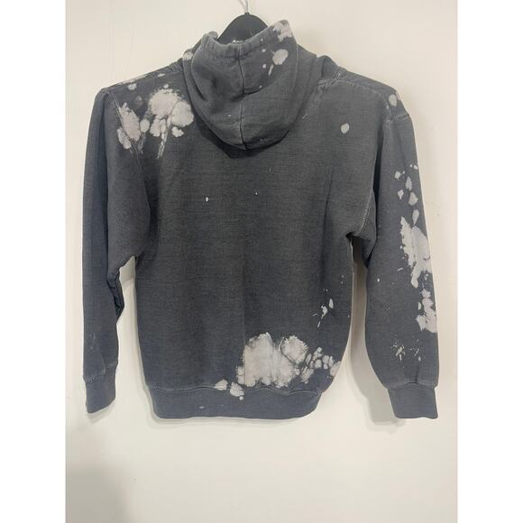 AC/DC hoodie grey tie dye sz XS retro vintage '80s style grunge goth streetwear - Picture 2 of 3